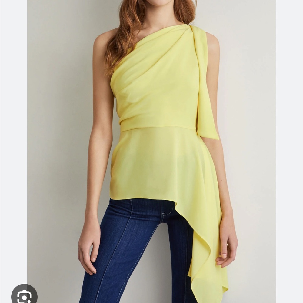 BCBGMAXAZRIA One Shoulder Top